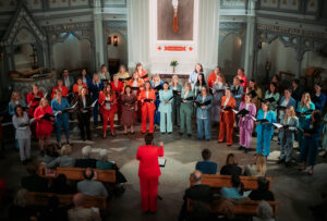 Bild från konserten Hör henne i Ersta kyrka den 8 mars. Foto: Emil Widlund.